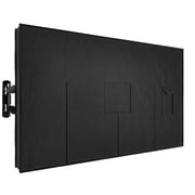 TOREVSIOR Outdoor TV Cover 55 inch Waterproof, Weatherproof Cover for Outside Flat Screen TV, Black